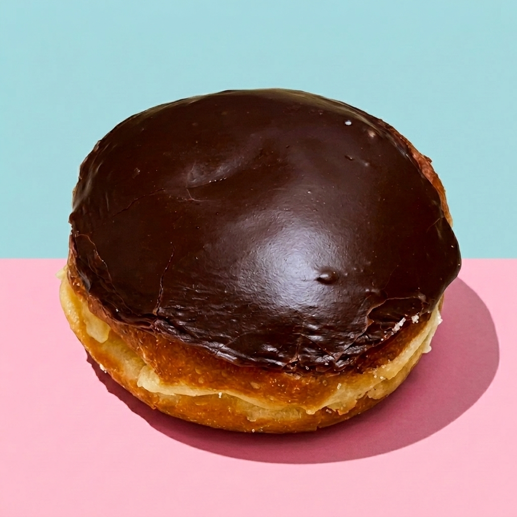 Custard filled donut